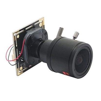 ELP H.264 1080P USB Camera Module with Microphone, 2.8-12mm 4X Zoom Webcam | Variable Focus PC Camera for Computer & Laptop, UVC USB2.0 Varifocal Lightburn Camera for Day Night Vision Home Security - size: 2.8-12mm lens