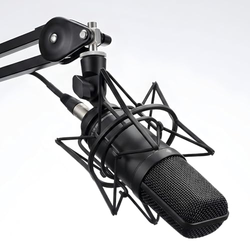8 Pieces Shock Mount Mic Holder,Black Microphone Shock Mount Rubber Rings, Universal Elastic Bands Replacement for Microphone Holder Clamp (3mm Thickness, 4.6 & 3.4 Inch Diameters)