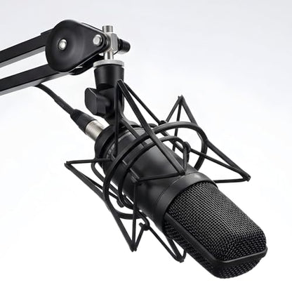 8 Pieces Shock Mount Mic Holder,Black Microphone Shock Mount Rubber Rings, Universal Elastic Bands Replacement for Microphone Holder Clamp (3mm Thickness, 4.6 & 3.4 Inch Diameters)