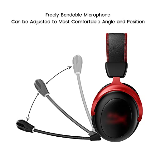 Microphone for HyperX Cloud II Wireless Gaming Headset, with Mute Indicator
