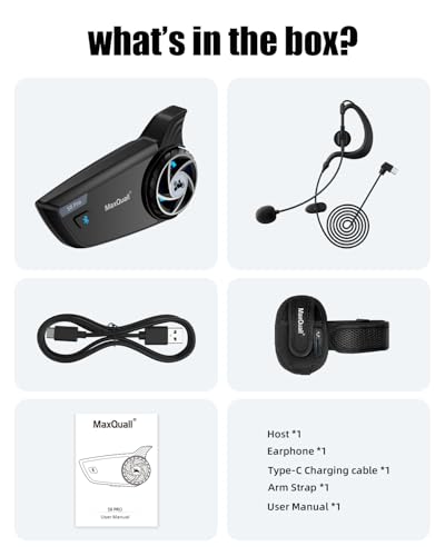 S8 Pro Intercom Headset Referee Pitch Communication System 2~8 Person Talk Same time for Football Baseball UTV (1S8 Pro(Model 1 Overhook Earphone)) - color: 1S8 Pro(Model 1 Earphone)