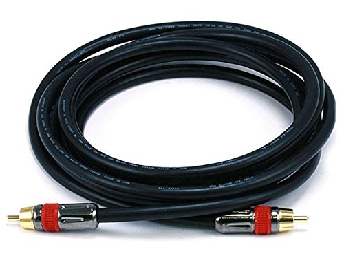 Monoprice 10ft Coaxial Audio/Video RCA CL2 Rated Cable - RG6/U 75ohm (for S/PDIF, Digital Coax, Subwoofer, and Compos - size: 10 feet