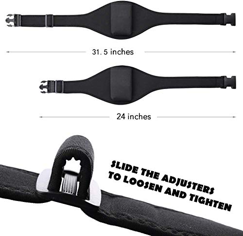 2 Pack Mic Belt for Fitness Instructors,Vertical Microphone Transmitter Carrier Belt for Fitness Class,Public Speaking,Theatre,Pilates Teachers,Spin Yoga - color: 2 PACK-Full Black