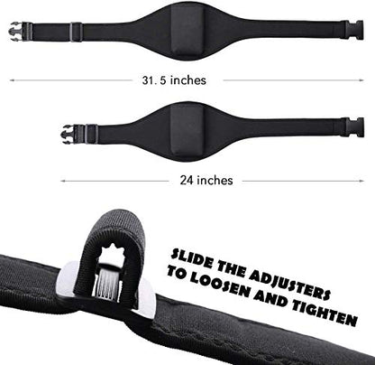 2 Pack Mic Belt for Fitness Instructors,Vertical Microphone Transmitter Carrier Belt for Fitness Class,Public Speaking,Theatre,Pilates Teachers,Spin Yoga - color: 2 PACK-Full Black