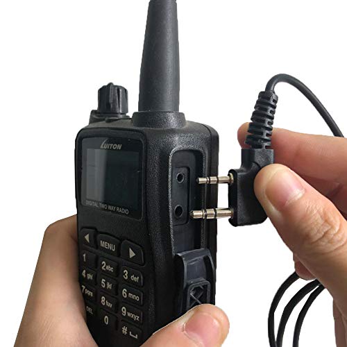 Walkie Talkie Earpiece with Mic for BaoFeng Radio Retevis Headset for Baofeng UV-5R BF-888S Arcshell Retevis H-777 RT21 RT22 Kenwood 2 Way Radio by LUITON (10 Pack) - color: 10 Pack Standard