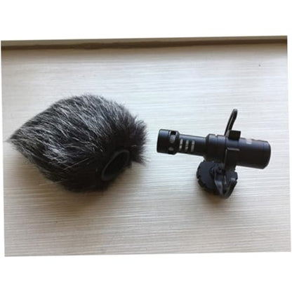 Microphone Furry Windscreen Muff Windshield for Camera Mic Protector with Large Pore Acoustic Foam Suitable for Outdoor Recording and Video Shooting