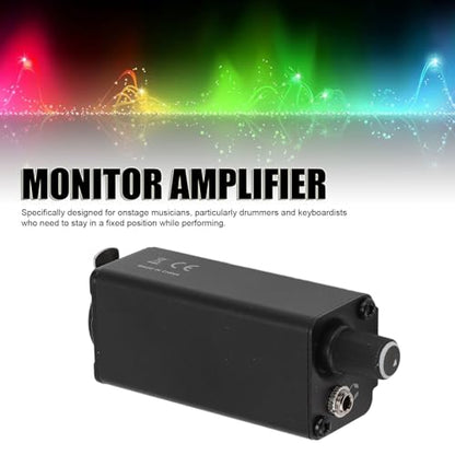 Headphone Monitor Amplifier, Professional XLR Locking Socket Precise Volume Control for Drummers Keyboardists Aluminum Alloy