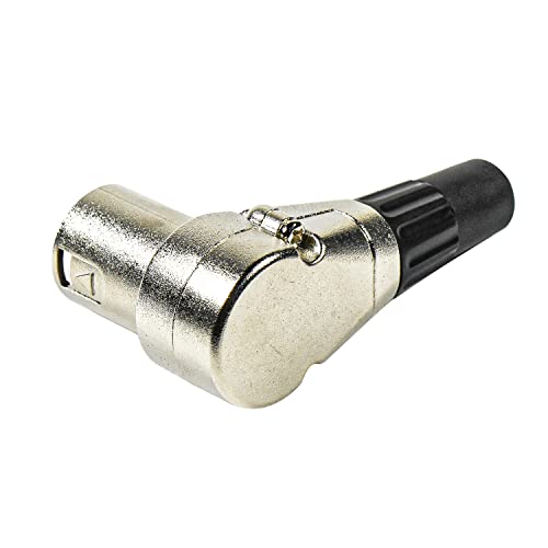 HQRP 2-Pack 3-Pin XLR Adjustable Right Angle Male Connector with 7 Different Position, Compatible with Pro Audio DJ Band XLR Plug Jack Right Angle 3 Pin Mic Microphone Speaker Audio Cable Connector - style: Male