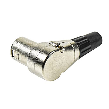 HQRP 2-Pack 3-Pin XLR Adjustable Right Angle Male Connector with 7 Different Position, Compatible with Pro Audio DJ Band XLR Plug Jack Right Angle 3 Pin Mic Microphone Speaker Audio Cable Connector - style: Male
