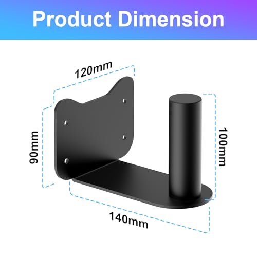 Speaker Wall Mount for Bose S1 Pro/S1 Pro+, Hidden Wall Mount Speaker Bracket for Bose, Black