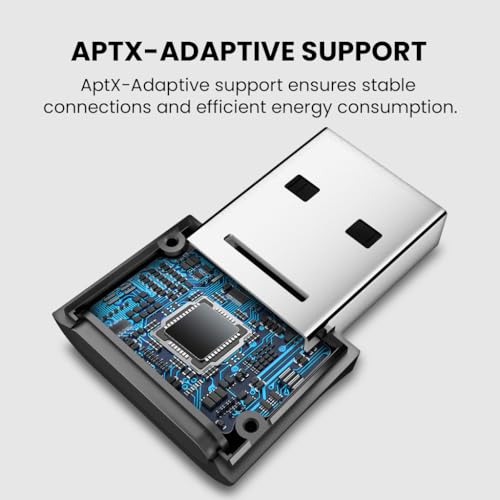 Avantree DG80-Gaming - USB Bluetooth 5.3 Adapter Dongle for PS5