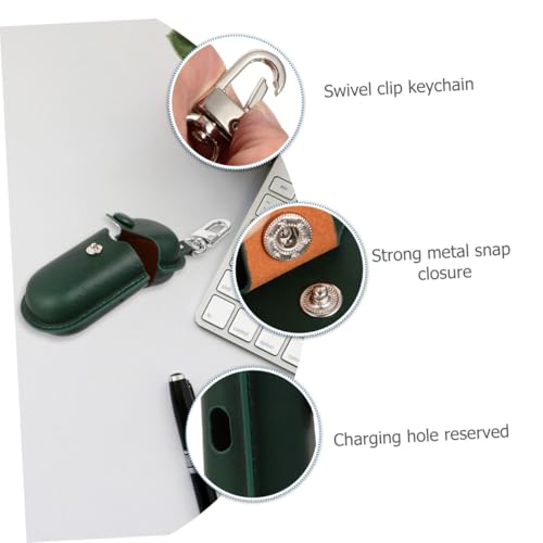 Generic Waterproof Earphone Holder Case for Earbuds 3i, Portable Headset Storage Bag with Scratch-Proof Cover, Anti-Lost Dustproof Protection for Travel and Camping, Dark Green