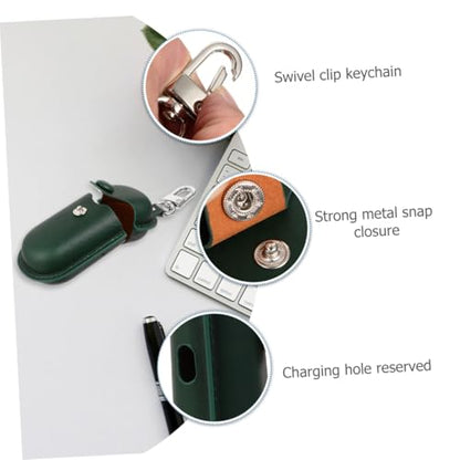 Generic Waterproof Earphone Holder Case for Earbuds 3i, Portable Headset Storage Bag with Scratch-Proof Cover, Anti-Lost Dustproof Protection for Travel and Camping, Dark Green