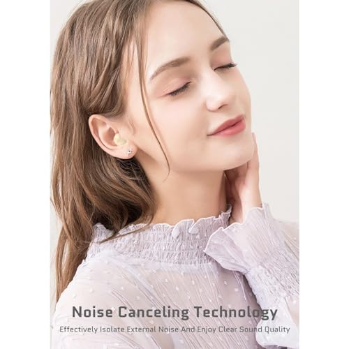 Yoidesu Mini Earbuds, Super Long Endurance Noise Cancelling Headset with Mini Compact Design, 5.1 Connection, for Phones, Computers, Tablets and More (Nude), Yoidesuvgx9dpk0ho-12 - color: Nude