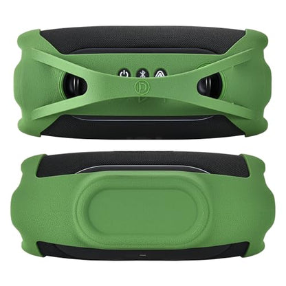 Protective Case w/Handle Strap Compatible with JBL Xtreme 5 Portable Waterproof Speaker, Carrying Silicone Skin Travel Cover Accessories for JBL Xtreme 5, for Outdoors and Work, Green