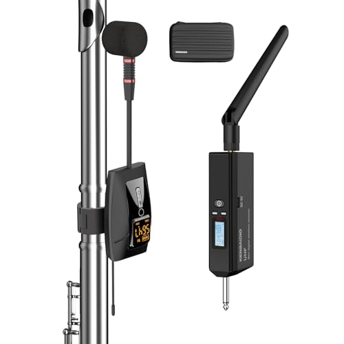 Wireless Flute Microphone System UHF Wind Music Instruments Mic - style: U-740 Flute Microphone