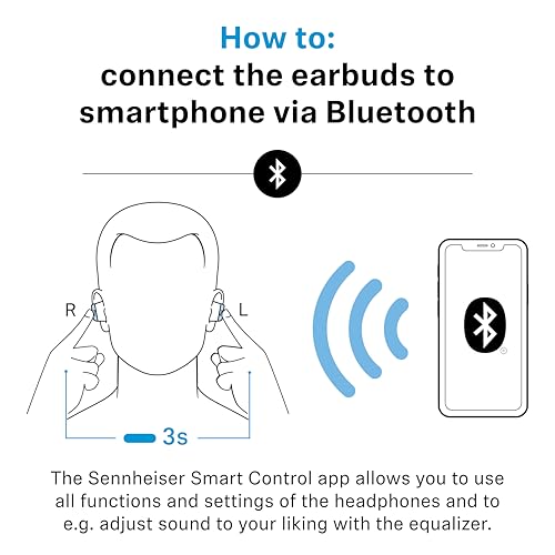 Sennheiser MOMENTUM True Wireless 4 Smart Earbuds, Bluetooth 5.4, Crystal-Clear Sound, Noise Cancelling Earbuds, Comfortable Design, 30-Hour Battery, Adaptive ANC, LE Audio, Auracast – Black - color: Black