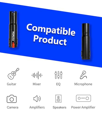 Lockable 1/4 TRS Female to 3Pin XLR Male Audio Adapter, Balance Locking 6.35mm to XLR Adapter for Microphones, Mixing Consoles, and Power amplifiers-2 Pack Black - color: Black