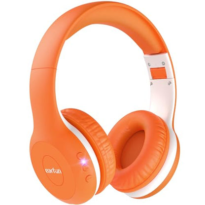 EarFun K2 Kids Bluetooth Headphones for School, Kids Headphones with Mic - color: Orange
