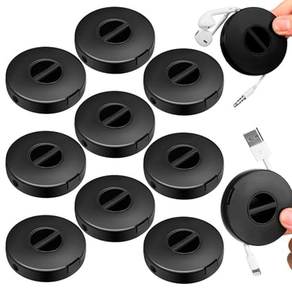 Copkim 9 Pcs Winder Retractable Charging Cord Winder