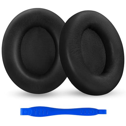 Studio Pro Headphone Ear Pads, Replacement Earpads/Cushions for Beats Studio Pro, with Premium Protein Leather, Resilient Memory Foam, Added Thickness - color: Black