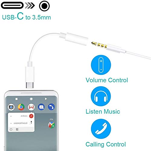 2 Pack USB C to Headphone Jack Adapter Dongle Suitable for iPhone & Android | Type C Audio Aux Cable Compatible with iPhone 17/16/15/ Plus,Pro,Pro Max/iPad/MacBook/Pixel, Samsung & Android phones