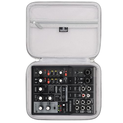 Tourmate Hard Storage Case for Yamaha AG06MK2 Mixer,Travel Case for AG06MK,Protective Hard Shell Portable Travel(Box for Sale) (AG06MK2, Black)