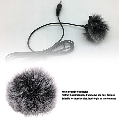 Furry Microphone Windscreen Muff for Recording, Noise Reduction, Soft, Portable, Hygienic Design with Fleece Material, Suitable for Indoor and Outdoor Applications