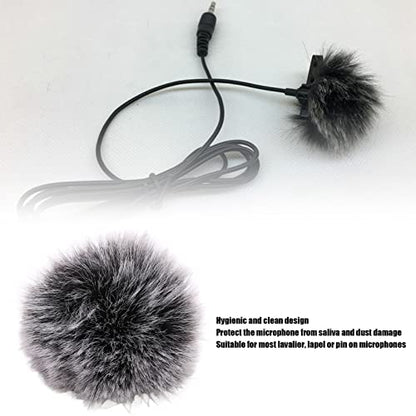Furry Microphone Windscreen Muff for Recording, Noise Reduction, Soft, Portable, Hygienic Design with Fleece Material, Suitable for Indoor and Outdoor Applications