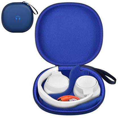Comecase Headphone Case for JBL Tune 770NC，for JBL Live, 770NC, 660NC, 650B | Adjustable Divider, Cable Space and Carry Handle for Commuting, Gym and Travel, Students and Music Lovers, Case Only - Blue - color: Dark Blue