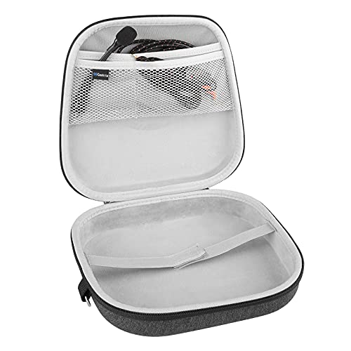 Geekria Shield Headphones Case Compatible with JBL Quantum One Gaming, Quantum 800/600/300 Case, Replacement Hard Shell Travel Carrying Bag with Cable Storage (Dark Grey)