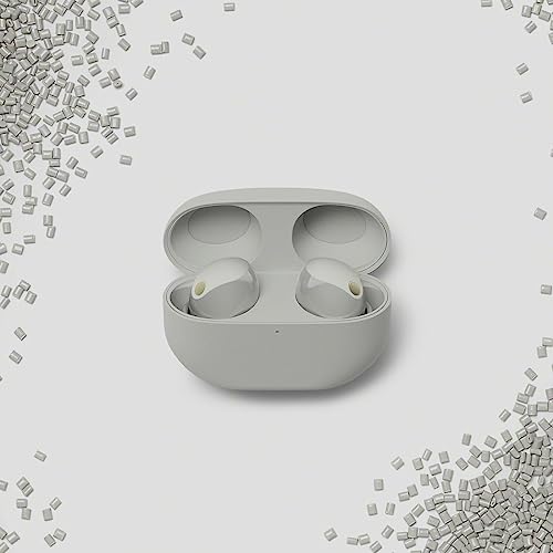 Sony WF-1000XM5 True Wireless Noise-Canceling Earbuds, Alexa Built-in, Bluetooth, in-Ear Headphones, Up to 24h Battery, Quick Charge, IPX4, Works with iOS & Android - Silver/Gold International Version - color: Silver