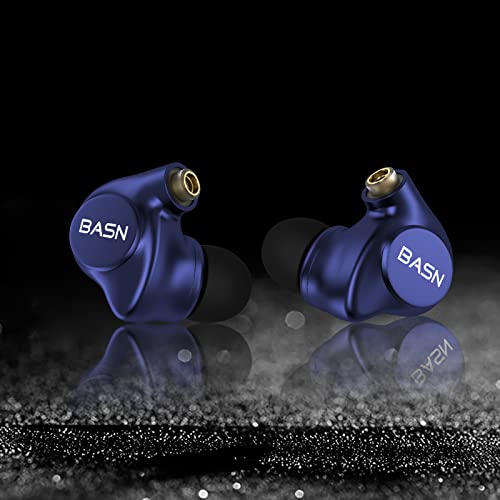 BASN Metalen 4 Drivers in-Ear Monitor Headphones (Sapphire Blue) - color: Blue