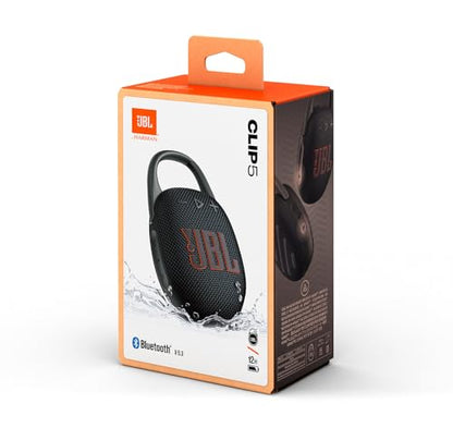 JBL Clip 5 Bluetooth Speaker and divvi! Protective Case - Black - color: Black