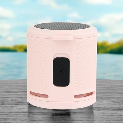 Altec Lansing HydraMicro - Waterproof Bluetooth Speaker, Lightweight & Portable Speaker for Travel & Outdoor Use, Petal Pink - color: Petal Pink, style: HydraMicro