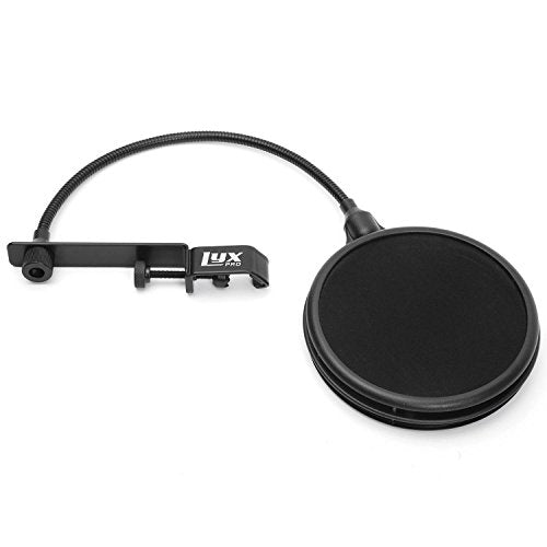 LyxPro MOP-28 Dual Layer Microphone Pop Filter with Flexible Gooseneck