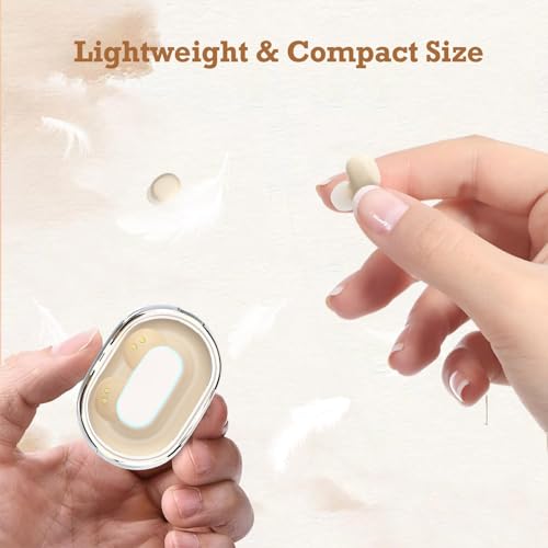 Xmenha Mini Invisible Small Bluetooth Earbuds Sleeping for Small Ears Low Profile Tiny Hidden Discreet Smallest Earbuds for Work Sleep Ear Buds Invisible Headphones Buds - color: Nude