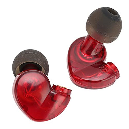 ASHATA Earphone Head Replacement for SE215 SE315 SE535, Pluggable Detachable HiFi Earpiece Head,Sports Earphone Earbud Head, for Interface Cable(Red) - color: Red