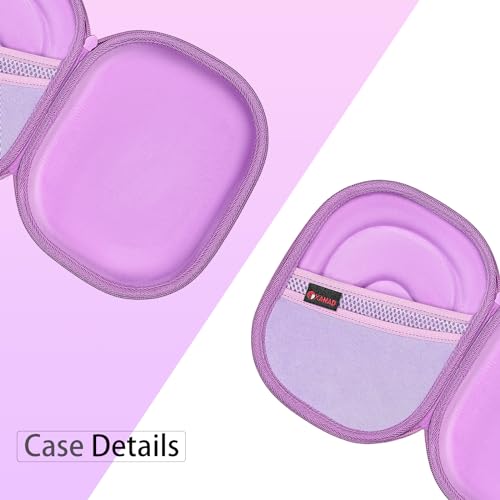 XANAD Hard Case Compatible with JBL Live or Tune Headphones,Fit for JBL Live 770NC/660NC/650BT/460NC/670NC or JBL Tune 510BT / 770NC/710BT/720BT/760NC/700BT/520BT Bluetooth Wireless Headphone（Purple） - color: Purple Outside+Purple Inside