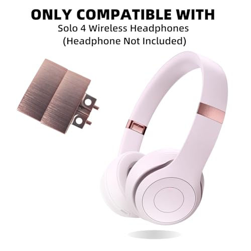 Solo4 Metal Hinge Repair Replacement Parts for Beats Solo4 Cloud Pink | Sturdy metal hinge repair kit with clip and pin, simple installation to fix broken folding parts of Beats Solo4 headsets - color: Cloud Pink