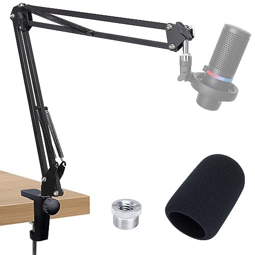 HyperX DuoCast Boom Arm - HyperX Microphone Arm Compatible with HyperX DuoCast, Mic Arm with Microphone Cover, Improve Sound Quality, Microphone Arm for DuoCast by SUNMON - color: HyperX DuoCast Mic Boom Arm
