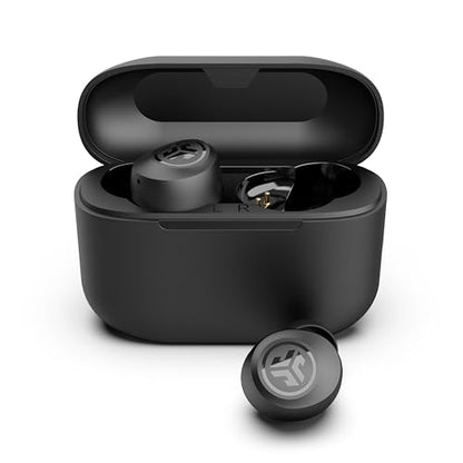 JLab Go Air Pop+ True Wireless Bluetooth Earbuds in Black Plus Cloud Foam Mnemonic Earbud Tips