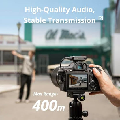 DJI Mic Mini Wireless Microphone (2 TX + 1 RX + Charging Case) for iPhone/Camera/Android, Ultralight, Detail-Rich Audio, 48h Use, Noise Cancelling, Automatic Limiting, Vlog, Streaming (Renewed)