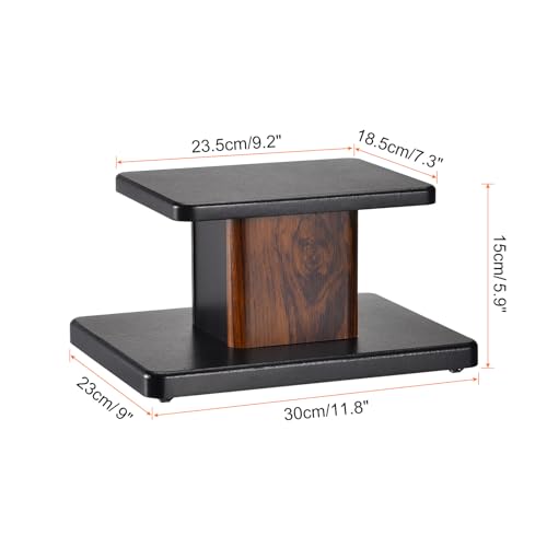 MECCANIXITY 우드 스피커 스탠드, 2팩 15cm(5.9인치) 범용 스피커 스탠드 할로우 스탠드, 홈 시어터 시네마용 향상된 오디오 청취 - size: 5.9 Inch