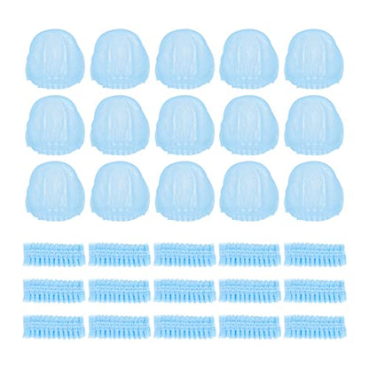 Vaguelly 200pcs Disposable Microphone Non-woven Windscreen Mic Cover for Handheld Microphones Protects Dirt for Karaoke Stage