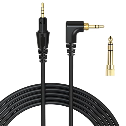 Replacement Headphones Cable Compatible with Pioneer HDJ-X5 HDJ-X7 HDJ-S7 HDJ-CUE1, 3.5mm & 6.35m Adapter to 2.5mm Stereo Audio Aux Cord