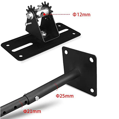 Entertainment Center Shelves Speaker Bracket Lengthened and Thickened Speaker Wall Mount Professional Stage Audio Hanger Surround Wall Support Bracket Suitable for DVD Players, Cable Boxes