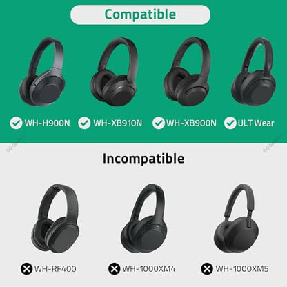 Geekria Shield Case Compatible with Sony WH-XB910N, Marshall Monitor III ANC, Logitech H800 Headphones, Replacement Protective Hard Shell Travel Carrying Bag with Cable Storage (Dark Grey)