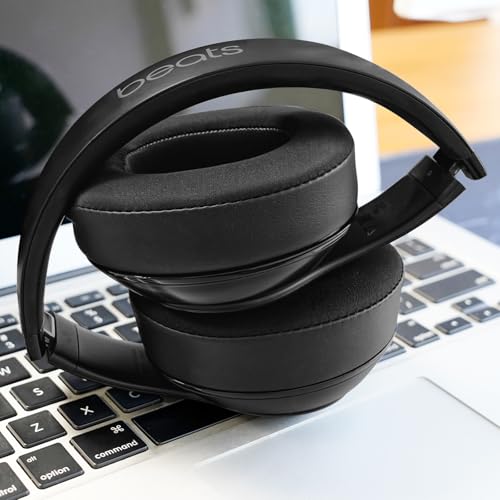 GEVO Earpads Replacement for Beats Studio 2/Studio 3 Wired & Wireless Headphones, Ear Pads Cushion for Beats Studio 2/Studio 3 with High-Density Noise Isolation Memory Foam (Cooling Gel Black) - color: Cooling Gel Black