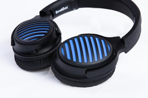 Headphones Wired, Over-Ear Headphones Foldable Corded Stereo 3.5mm B/Blue | Suitable for adults, stylish appearance